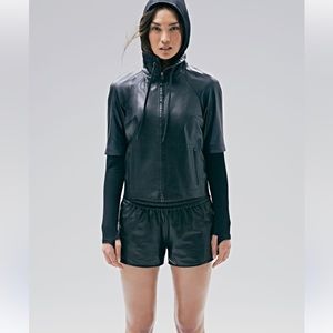 DEREK LAM Athleta Downtown Leather Shorts XS
